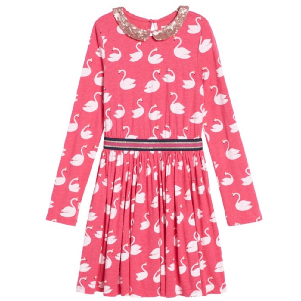 Mini Boden- Swan sequin dress CLOSET CLOSING!